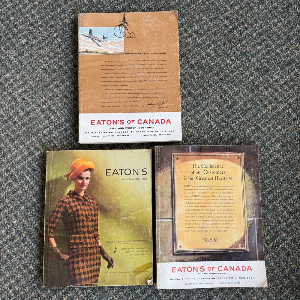 Eaton's of Canada Vintage Catalogs 1960’s
